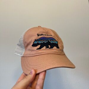 Patagonia Women’s Hat Mesh Back Bear Patch Logo 100% Cotton